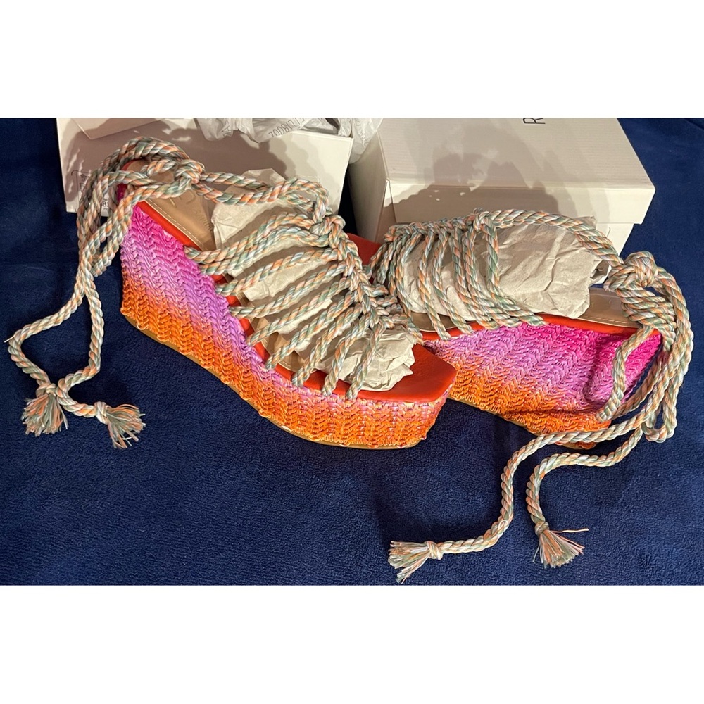 Anthropologie x Raphaella Booz Jute Wedge Sandals NWT SZ 9, 10 - Picture 7 of 12